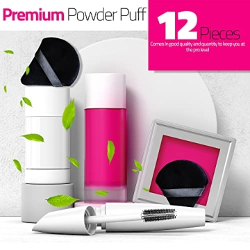 TEATTY 12 Count Black Cosmetic Sponges for Flawless Makeup