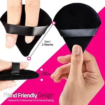 TEATTY 12 Count Black Cosmetic Sponges for Flawless Makeup