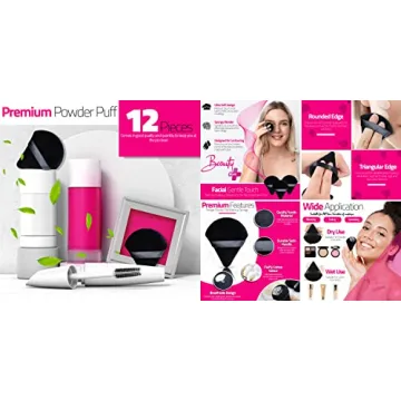 TEATTY 12 Count Black Cosmetic Sponges for Flawless Makeup