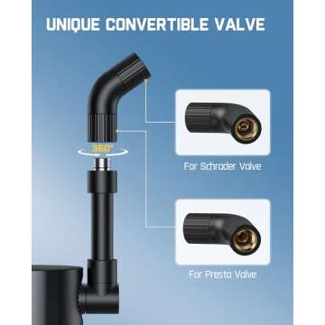 Fanttik X9 Ace Mini Bike Tire Pump - 32s Fast Inflate, 150PSI Air Pump with Gauge