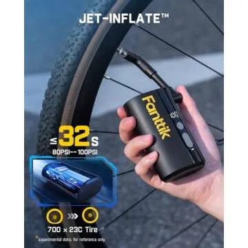 Fanttik X9 Ace Mini Bike Tire Pump - Fast Inflation 150PSI