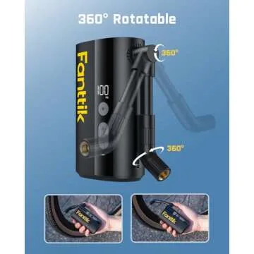 Fanttik X9 Ace Mini Bike Tire Pump - Fast Inflation 150PSI