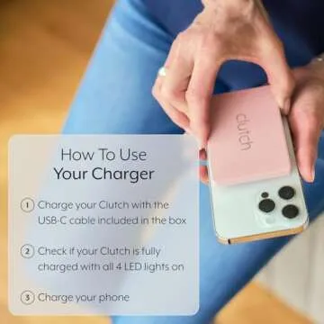 Clutch Pro USB-C Portable Charger for iPhone and Android