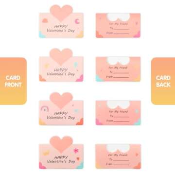 32 Pack Kids Valentine Gifts with Heart Pop Fidget Toys