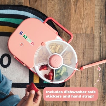 GoBe Kids Lunchbox with Snack Spinner Flip for Ages 3-10