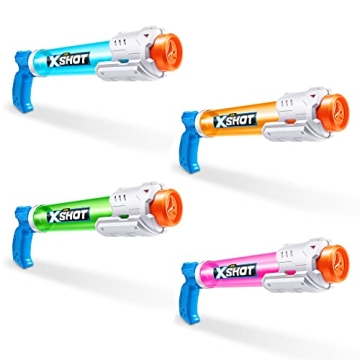 X-Shot Water Warfare Soaker 4-Pack Summer Fun for Kids