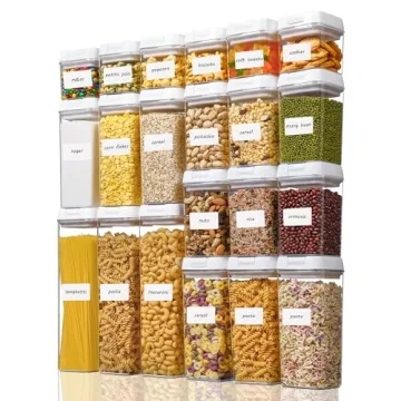 Vtopmart 21 PCS Airtight Food Storage Containers Set for Kitchen Organization