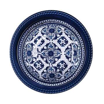 18-Piece Melamine Dinnerware Set - Blue