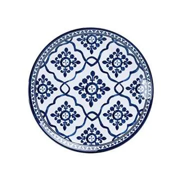 18-Piece Melamine Dinnerware Set - Blue