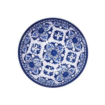 18-Piece Melamine Dinnerware Set - Blue