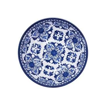 18-Piece Melamine Dinnerware Set - Blue