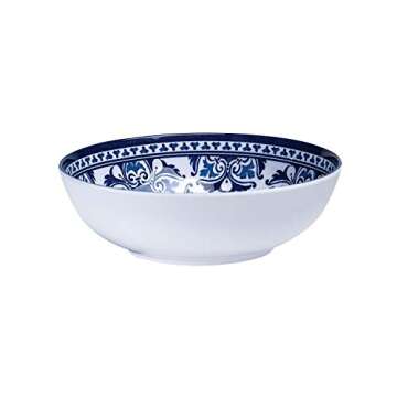 18-Piece Melamine Dinnerware Set - Blue