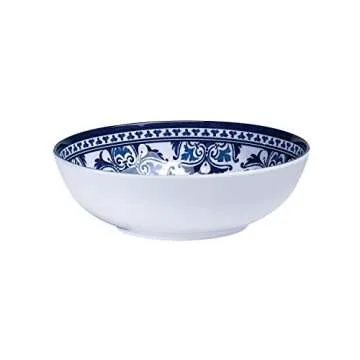 18-Piece Melamine Dinnerware Set - Blue