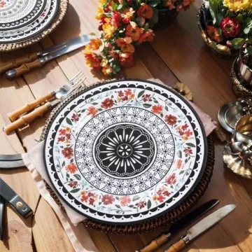 Gofunfun 12-Piece Unbreakable Melamine Dinnerware Set