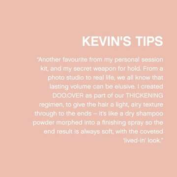 KEVIN.MURPHY DOO.OVER - Dry Powder Finishing Hair Spray - For All Hair Types & Lengths - Removes Oils & Product Residue - With Tapioca - Unscented - 250 mL / 8.5 fl oz