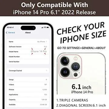 Keallce Wallet Case for iPhone 14 Pro 6.1'', Flip Case with Card Slots, Ring Holder Kickstand, PU Leather Protective Folio Cover for Women, Beige