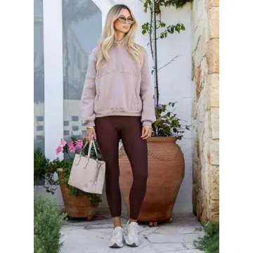 BLENCOT Oversized Half Zip Sweatshirt for Women Cozy Style