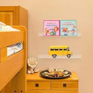 YestBuy Clear Floating Shelves for Kids and Decor
