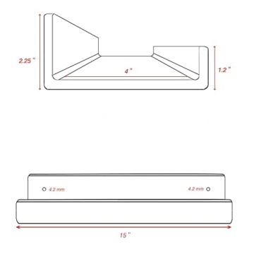 YestBuy Clear Floating Shelves for Kids and Decor