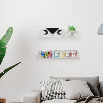 YestBuy Clear Floating Shelves for Kids and Decor