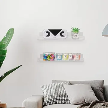 YestBuy Clear Floating Shelves for Kids and Decor