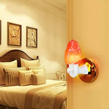 Spantik Pink Himalayan Salt Lamps - Hand Carved, Natural Night Lights for Bedrooms and Home Decor