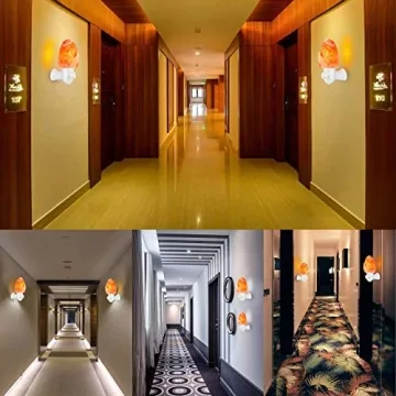 Spantik Pink Himalayan Salt Lamps - Hand Carved, Natural Night Lights for Bedrooms and Home Decor