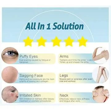 ESARORA Ice Roller for Face & Eye, Puffiness, Migraine, Pain Relief and Minor Injury, Skin Care Products, Blue