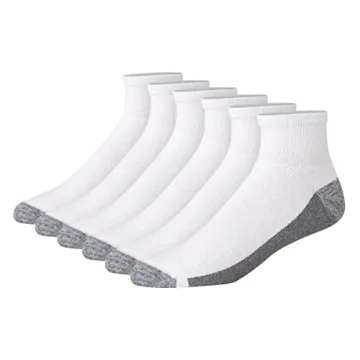 Hanes Men's Max Cushion Ankle Socks 6-Pack - Unmatched Comfort & Durability