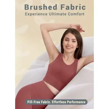 High Neck Sports Bra for Women Longline Full Coverage Sports Bras Medium Impact Padded Workout Crop Tops for Yoga Gym U-Misty Merlot