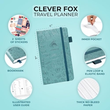 Clever Fox Travel Journal Pocket Organizer for Travelers