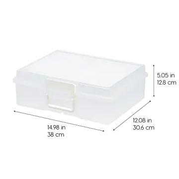 IRIS USA 4"x 6" Photo Storage Box – Organize with Ease