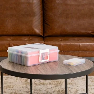IRIS USA 4"x 6" Photo Storage Box – Organize with Ease