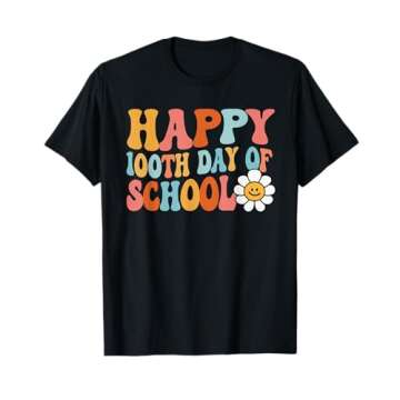 Happy 100th Day Of School Teachers Kids Students T-Shirt