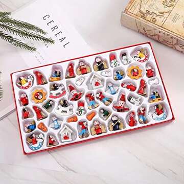 Wooden Christmas Ornament Set for Amazing Holiday Decor