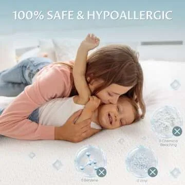 Reaks King Size Bed Waterproof Mattress Protector-Cooling Mattress Cover with Fitted Deep Pocket Up to 18''