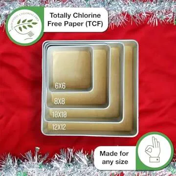 Zenlogy Precut Parchment Squares - Perfect for Baking and Air Frying