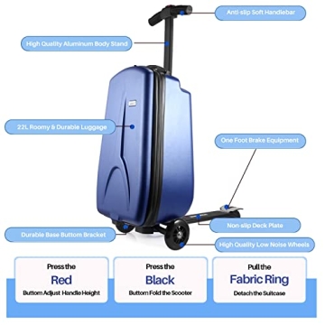 iubest Scooter Luggage for Kids Fun Travel Gear