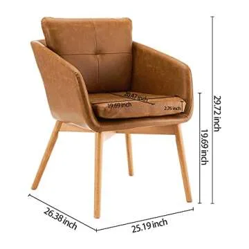 Comfortable CangLong Faux Leather Dining Chair for All