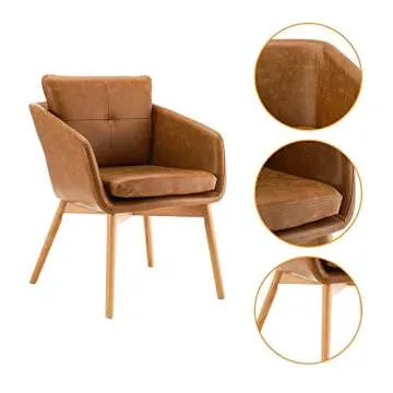 Comfortable CangLong Faux Leather Dining Chair for All