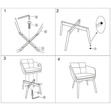 Comfortable CangLong Faux Leather Dining Chair for All
