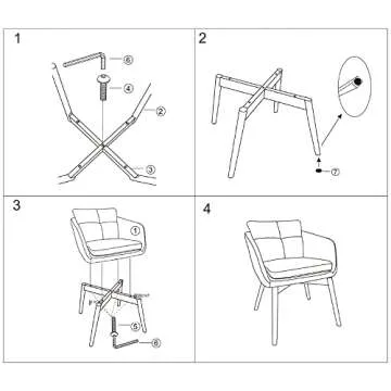 Comfortable CangLong Faux Leather Dining Chair for All