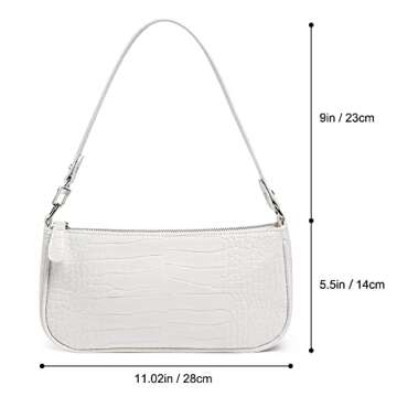 Retro Classic Clutch Bag for Women - Crocodile Leather Small Purse
