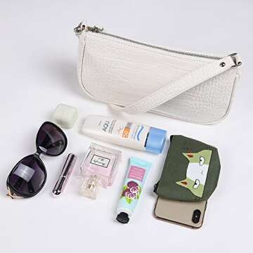 Elegant Retro Classic Clutch Bag for Women - White