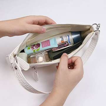 Elegant Retro Classic Clutch Bag for Women - White