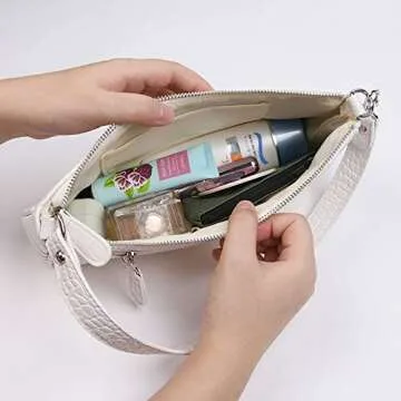 Elegant Retro Classic Clutch Bag for Women - White