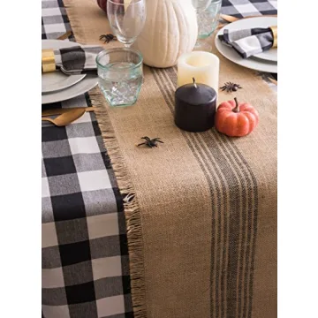 DII Jute Burlap Table Runner for Elegant Dining Decor