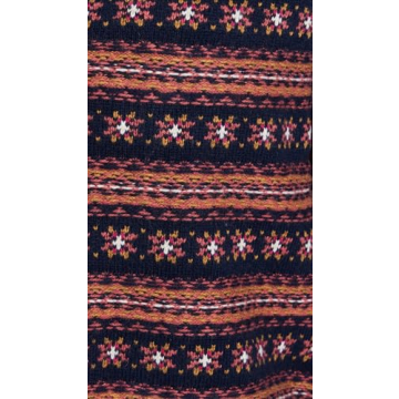 Faherty Women's Highland Fair Isle Cardigan Twilight Blue