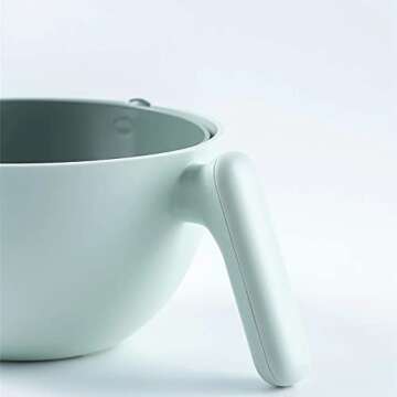 2 in 1 Vegetable Fruit Washing Rotating Colander Drain Basket With Handle, Colander for Kitchen, Kitchen Accessories, Kitchen Gadget, Fruit Vegetable Cleaning Gadgets