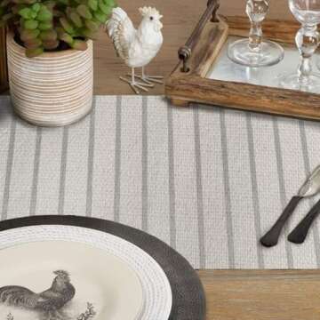 ARKENY Fall Pumpkin Table Runner 13x72 Inches for Home